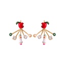 Poison Apple Removable Snow White Clasp Stud Earrings