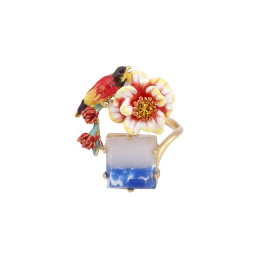 Chihuahua Puppy Dog With Flower Enamel Pendant Necklace