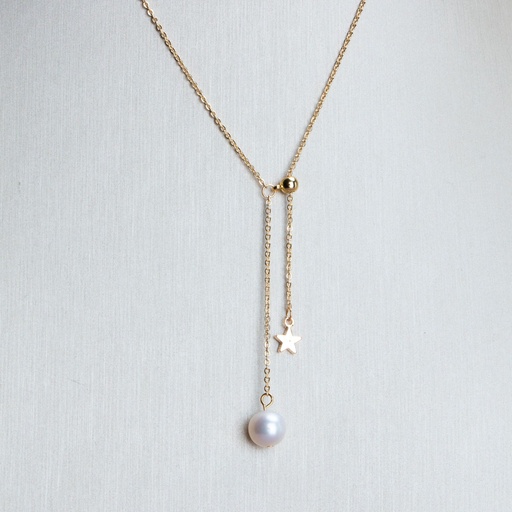 Freshwater Pearl 14K Gold Plated Y Adjustable Necklace
