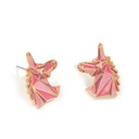 Unicorn Colorful Enamel Stud Earrings