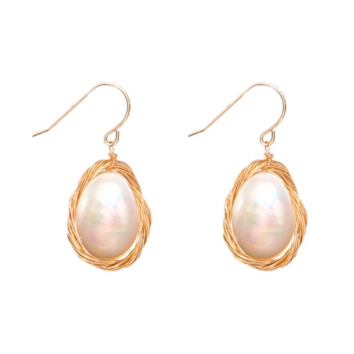 Freshwater Pearl Bridesmaid Wedding Hook Earrings 14k Gold Filled