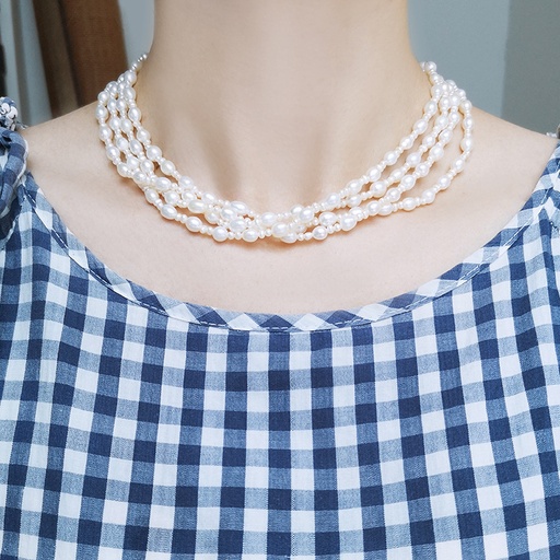 Freshwater Pearl Layering Choker T Bar Necklace Jewelry