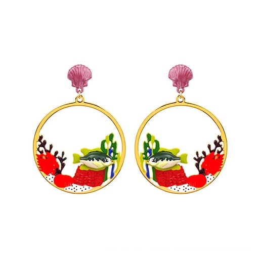 Colored Butterfly Enamel Open Bracelet