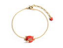 Cute Red Pig Enamel Thin Bracelet